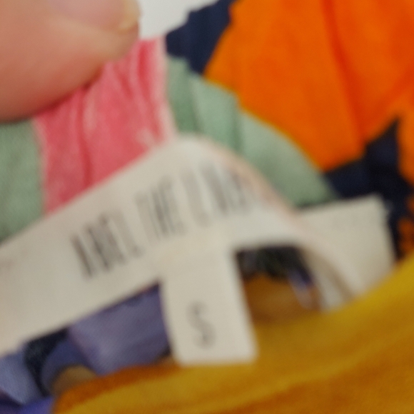 Abel the label Leonard Floral Leaf Maxi Skirt Slits Size Small - Picture 4 of 7